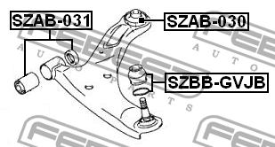 Сайлентблок SZAB-031 FEBEST