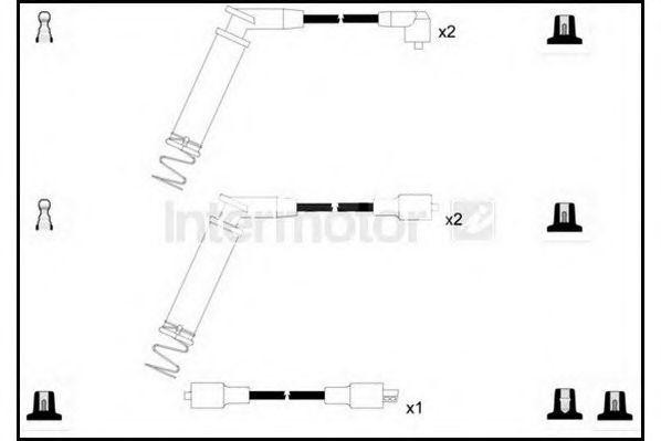 Ккомплект проводов зажигания 73633 STANDARD