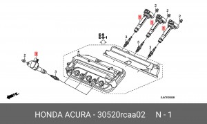 Катушка зажигания 30520-RCA-A02 HONDA