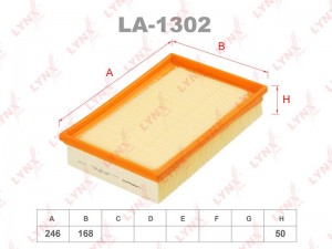 Фильтр воздушный LA-1302 LYNXAUTO