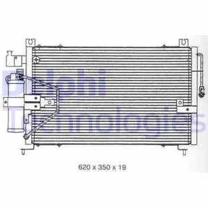 Конденсатор, кондиционер TSP0225256 DELPHI