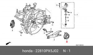 Выжимной подшипник 22810PX5J02 HONDA