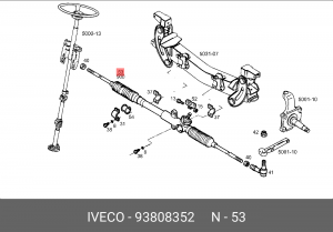 Рулевой механизм 93808352 IVECO
