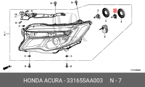 Лампа 33165SAA003 HONDA