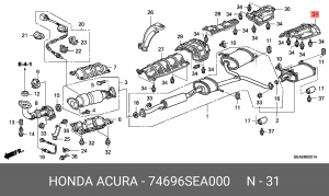 Деталь 74696SEA000 HONDA