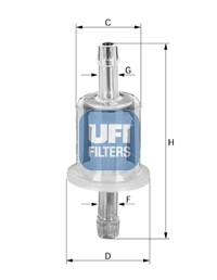 Топливный фильтр 31.008.00 UFI