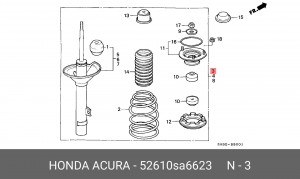 Амортизатор 52610SA6623 HONDA