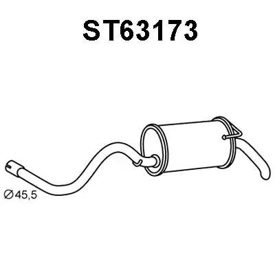 Глушитель выхлопных газов конечный ST63173 VENEPORTE