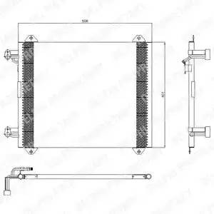 Конденсатор, кондиционер TSP0225407 DELPHI