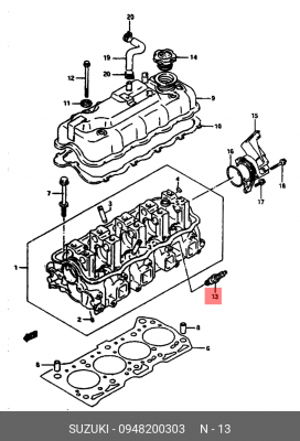 Свеча зажигания 09482-00303 SUZUKI
