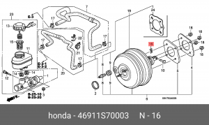 Деталь 46911S70003 HONDA