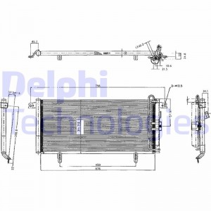 Конденсатор, кондиционер TSP0225224 DELPHI