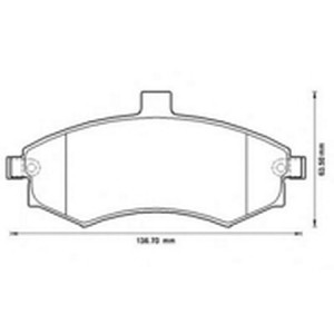 Комплект тормозных колодок, диско 572513B BENDIX JURID
