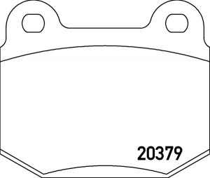 Комплект тормозных колодок, диско 2037901 TEXTAR