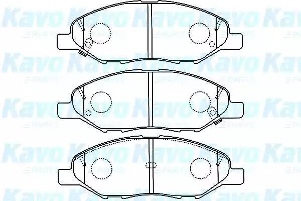 Комплект тормозных колодок, диско BP-6599 KAVO PARTS