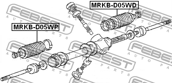 Пыльник рулевой рейки MRKB-D05WP FEBEST