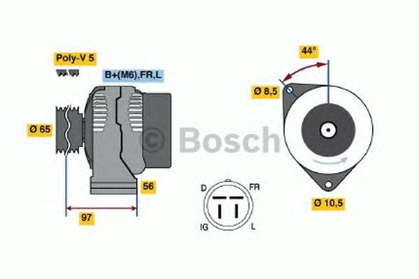 Генератор 0123115009 BOSCH