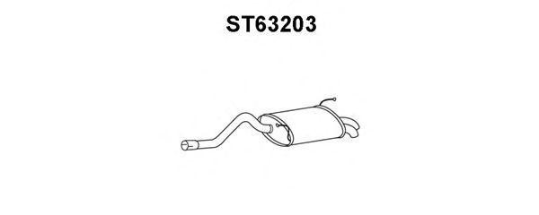Глушитель выхлопных газов конечный ST63203 VENEPORTE
