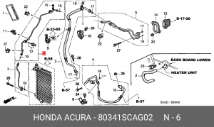 Деталь 80341SCAG02 HONDA