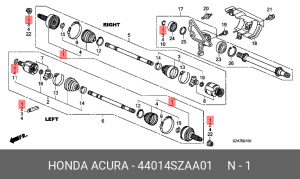 ШРУС 44014-SZA-A01 HONDA
