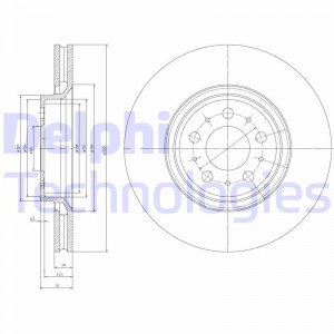 Тормозной диск BG4071 DELPHI