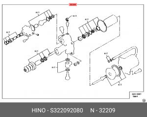 Ремкомплект S322092080 HINO