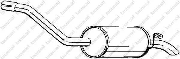 Глушитель выхлопных газов конечный 154891 BOSAL