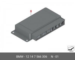 Блок управления электронный 12 14 7 566 306 BMW