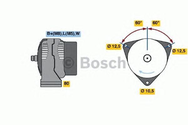 Генератор 0124325118 BOSCH