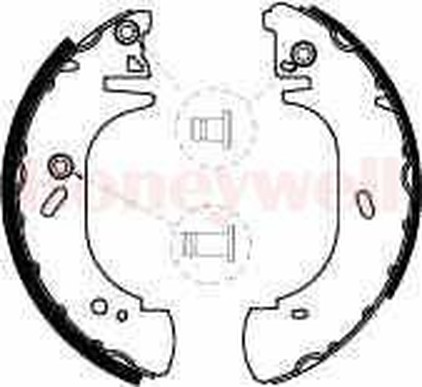 Комплект тормозных колодок 361561B BENDIX JURID