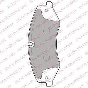 Колодки тормозные дисковые LP2176 DELPHI