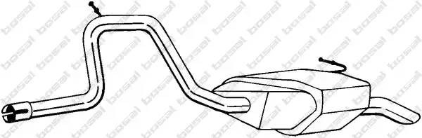 Глушитель выхлопных газов конечный 281-731 BOSAL
