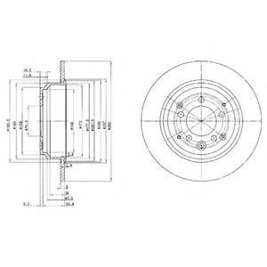 Тормозной диск BG3060 DELPHI