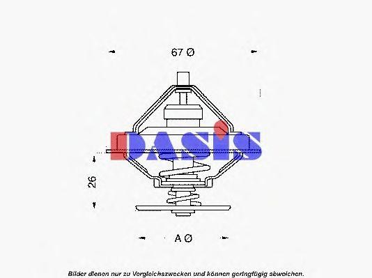 Термостат, охлаждающая жидкость 751929N AKS DASIS