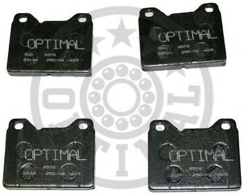 Комплект тормозных колодок, диско 9576 OPTIMAL