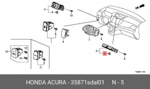 Лампа 35871SDAL01 HONDA