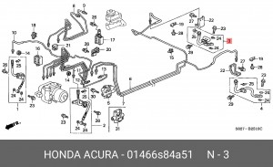 Тормозной шланг 01466S84A51 HONDA