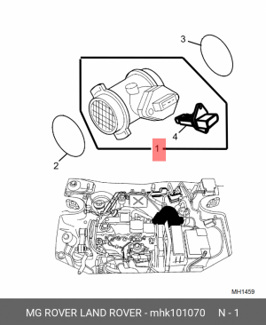 Расходомер воздуха MHK101070 MG ROVER LAND ROVER