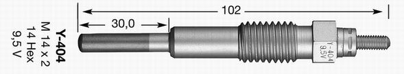 Свеча накаливания 6829 NGK NTK