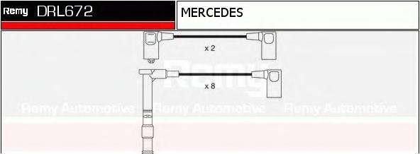 Ккомплект проводов зажигания DRL672 DELCO REMY
