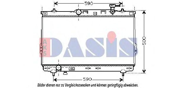 Радиатор, охлаждение двигател 560019N AKS DASIS