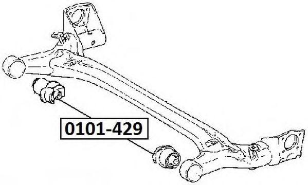 Сайлентблок 0101-429 ASVA