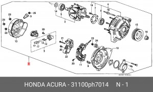 Генератор 31100PH7014 HONDA