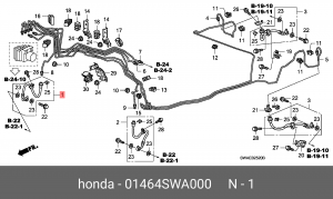 Шланг тормозной 01464SWA000 HONDA