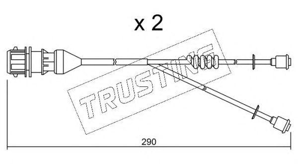 Сигнализатор, износ тормозных колодок SU212K TRUSTING