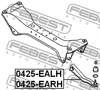 Рычаг подвески 0425-EARH FEBEST