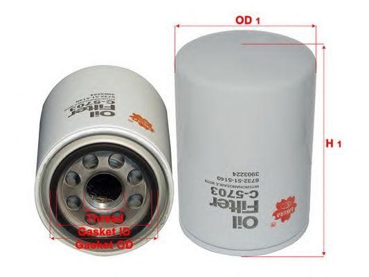 Фильтр масляный двигателя C5703 SAKURA