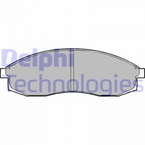 Комплект тормозных колодок, диско LP1013 DELPHI