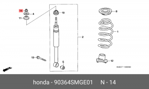 Деталь 90364SMGE01 HONDA