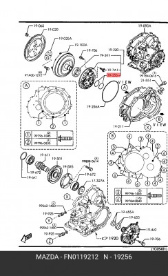 Сальник FN01-19-212 MAZDA